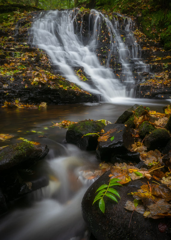 Gorpley Clough Waterfall, Todmorden, West Yorkshire, North West England, United Kingdom