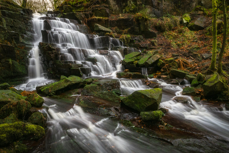 Hatch Brook Waterfall, Chorley, North West England, United Kingdom