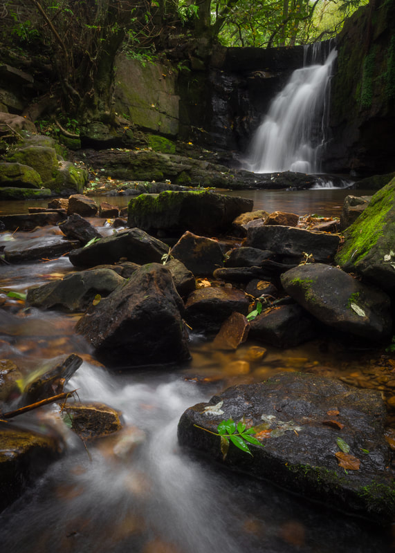 Edenfield Waterfall, Dearden Clough, Rossendale, Lancashire, North West England