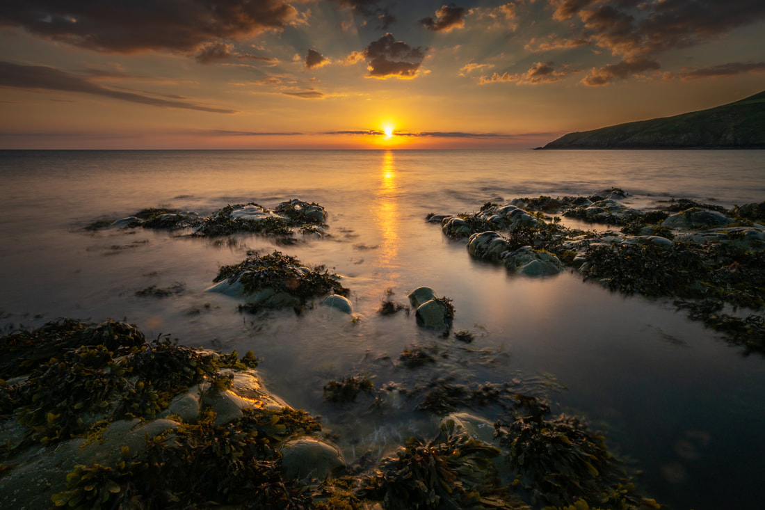 Sunset at Porth Swtan (Church Bay), Anglesey, North Wales, United Kingdom Landscape Photography